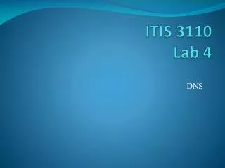 ITIS 3110 Lab 4