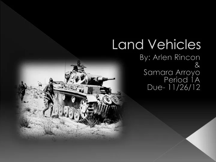 land vehicles