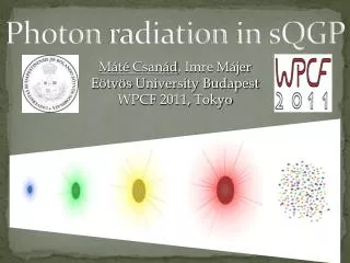 Photon radiation in sQGP