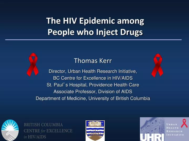 the hiv epidemic among people who inject drugs