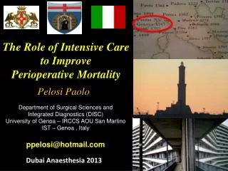 The R ole of Intensive Care to I mprove Perioperative Mortality