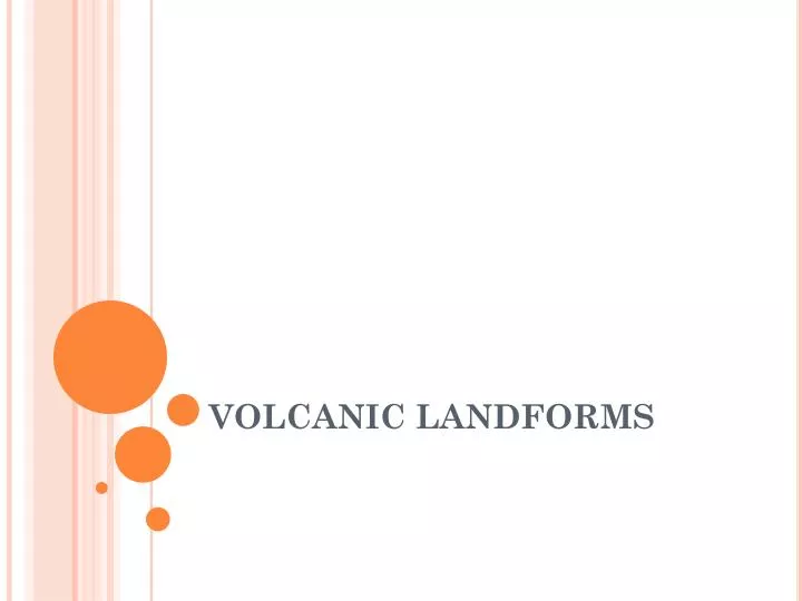 volcanic landforms