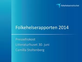 folkehelserapporten 2014