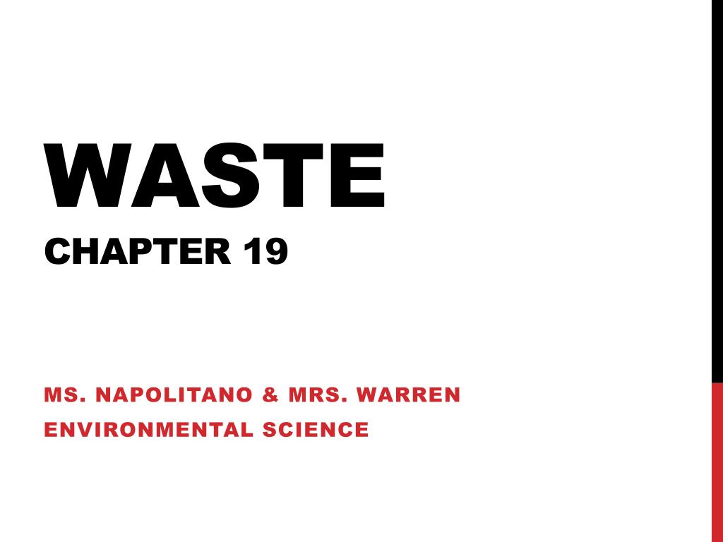 PPT - Waste Chapter 19 PowerPoint Presentation, free download - ID:2064636
