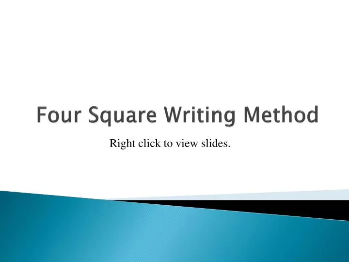 four square writing method