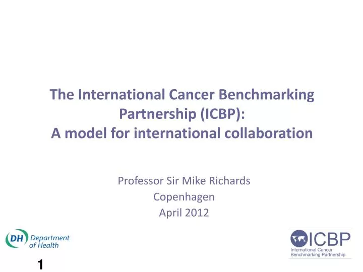 the international cancer benchmarking partnership icbp a model for international collaboration