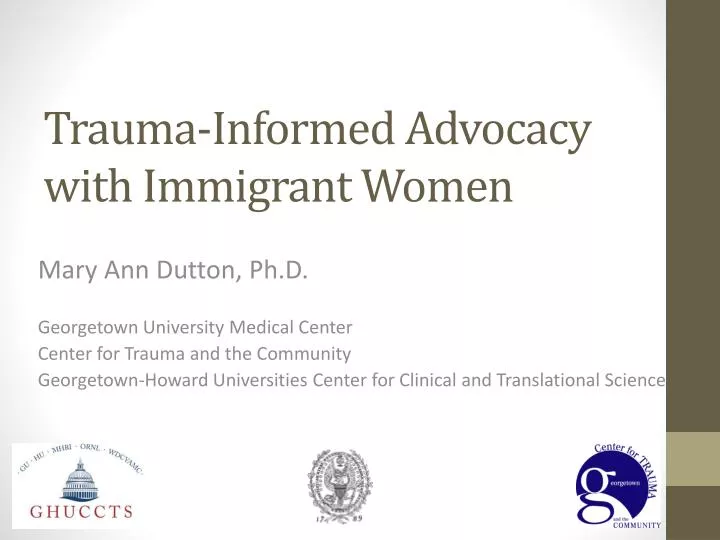 trauma informed advocacy with immigrant women