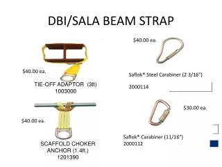 DBI/SALA BEAM STRAP