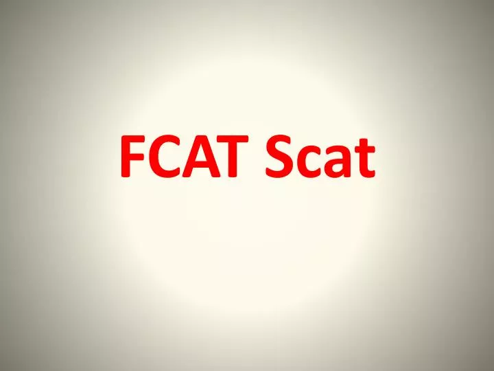 fcat scat