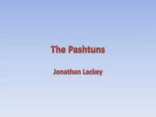 The Pashtuns