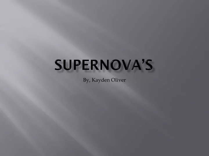 supernova s