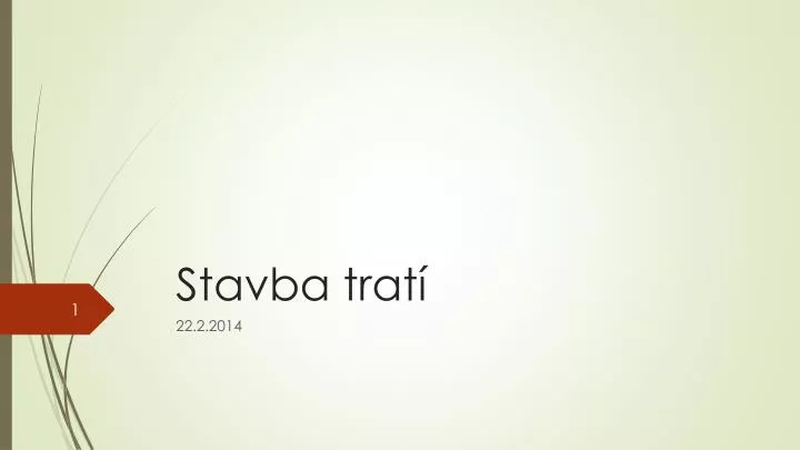 stavba trat