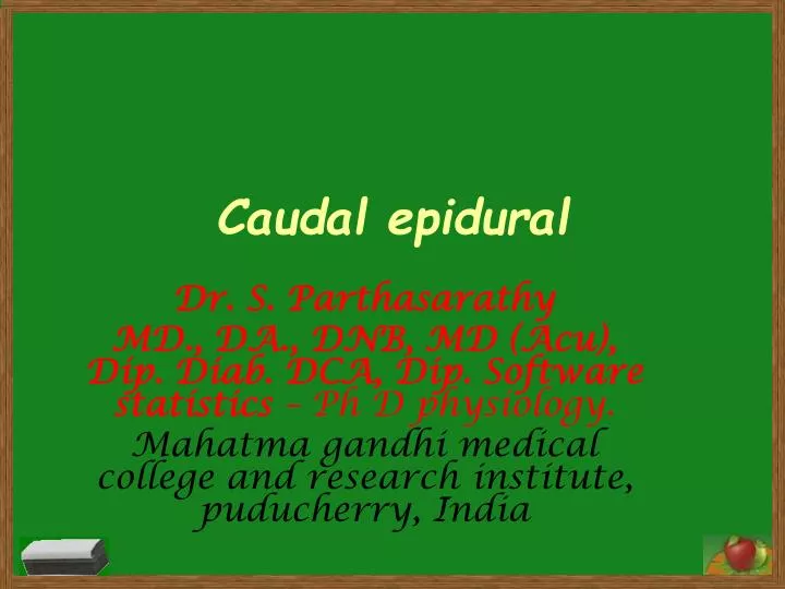 caudal epidural