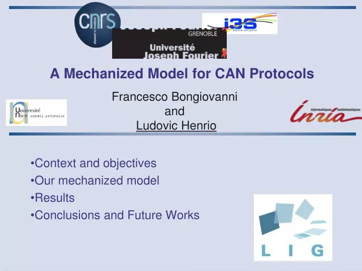 a mechanized model for can protocols