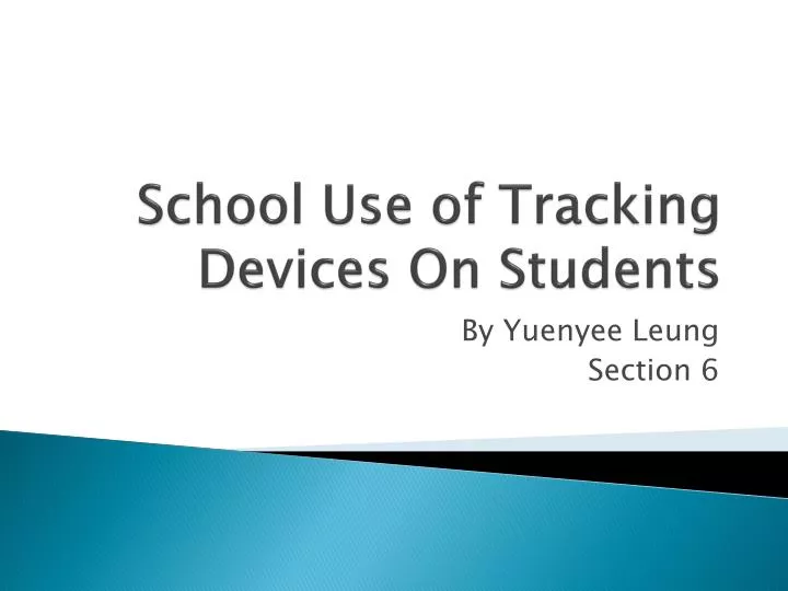 school use of tracking devices on s tudents