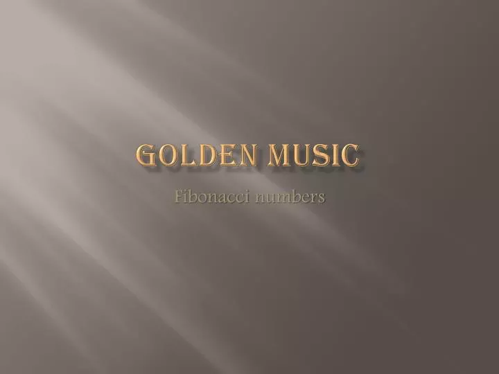 golden music