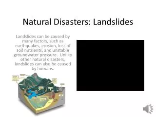 Natural Disasters: Landslides
