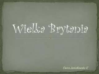 wielka brytania