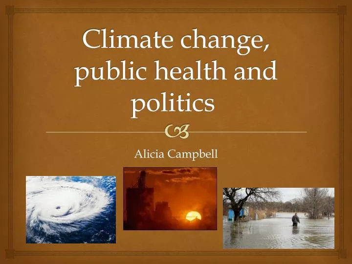 climate change public health and politics