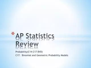 AP Statistics Review