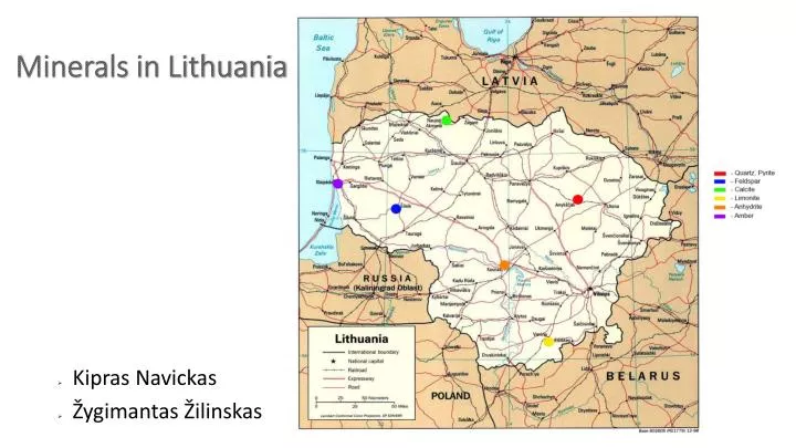 minerals in lithuania