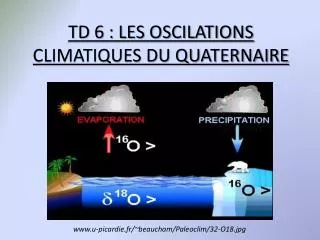 td 6 les oscilations climatiques du quaternaire