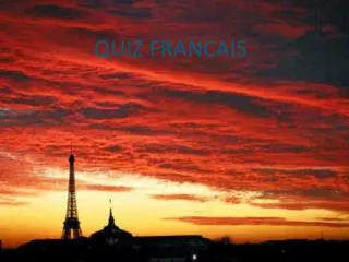quiz francais