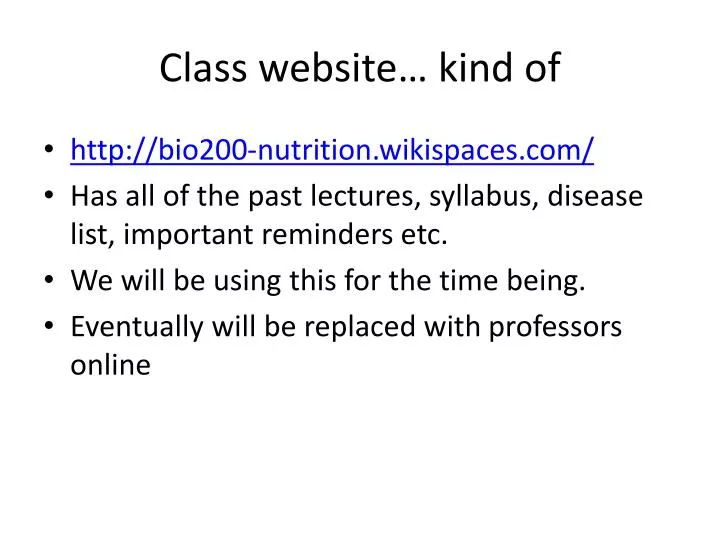 class website kind of