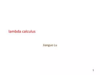 lambda calculus