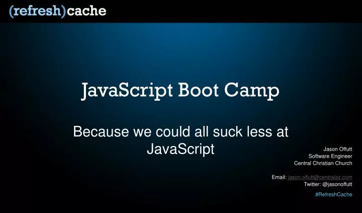 javascript boot camp