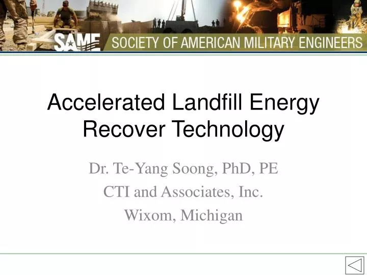 accelerated landfill energy recover technology