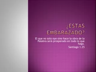 est s embarazado