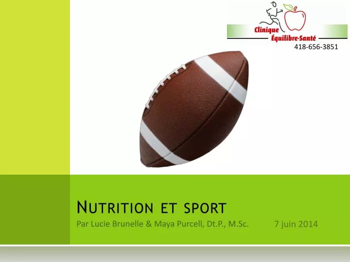nutrition et sport