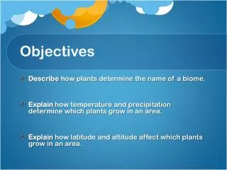 Objectives