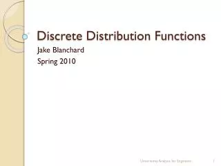 Discrete Distribution Functions