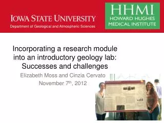 Incorporating a research module into an introductory geology lab: Successes and challenges