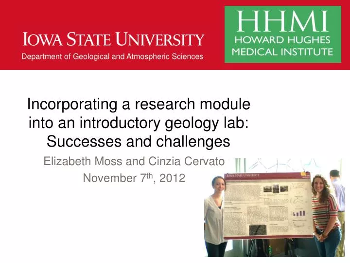 incorporating a research module into an introductory geology lab successes and challenges