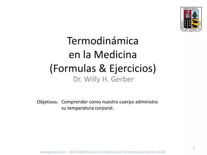 termodin mica en la medicina formulas ejercicios