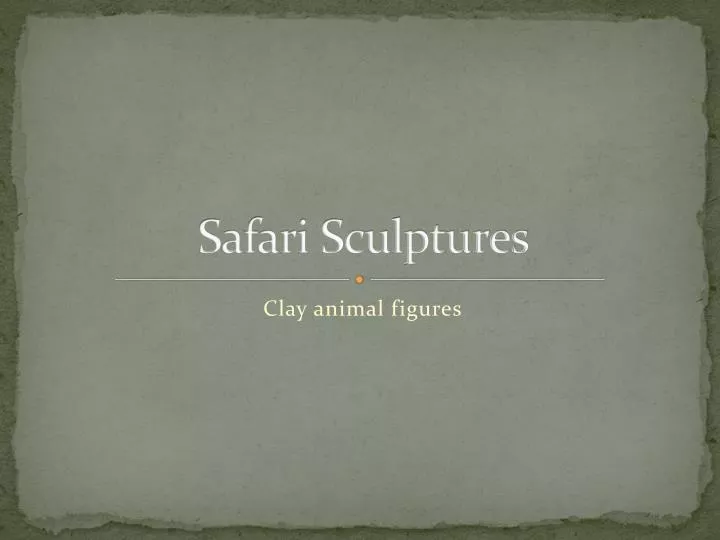 safari sculptures