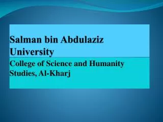 Salman bin Abdulaziz University