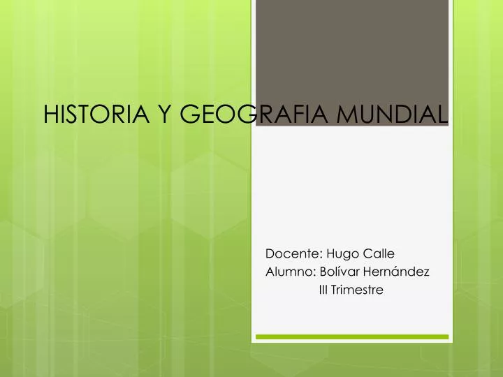 historia y geografia mundial