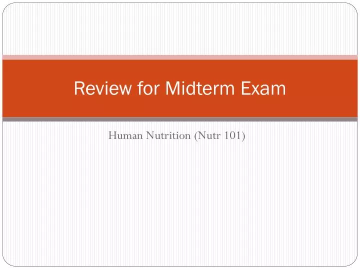 review for midterm exam