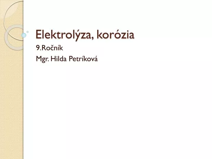 elektrol za kor zia