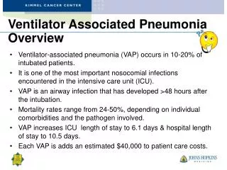 Ventilator Associated Pneumonia Overview