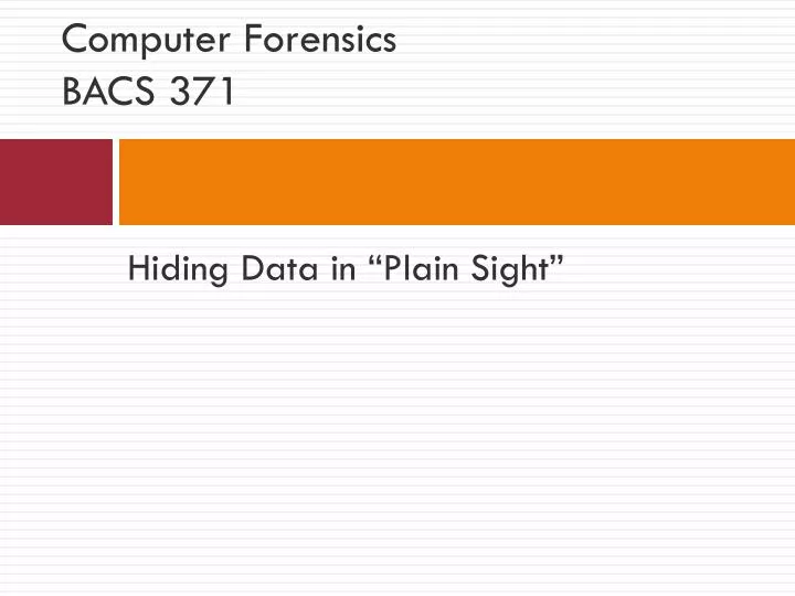 computer forensics bacs 371