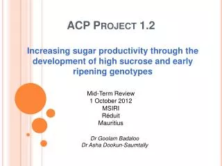 ACP Project 1.2