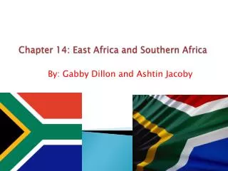 Chapter 14: East Africa and Southern Africa