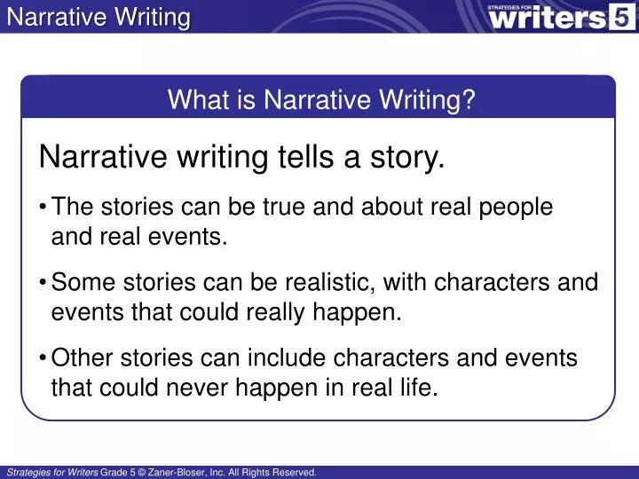 narrative writing