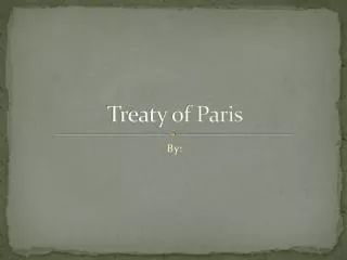 Treaty of P aris