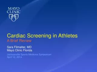 Cardiac Screening in Athletes A Brief Review